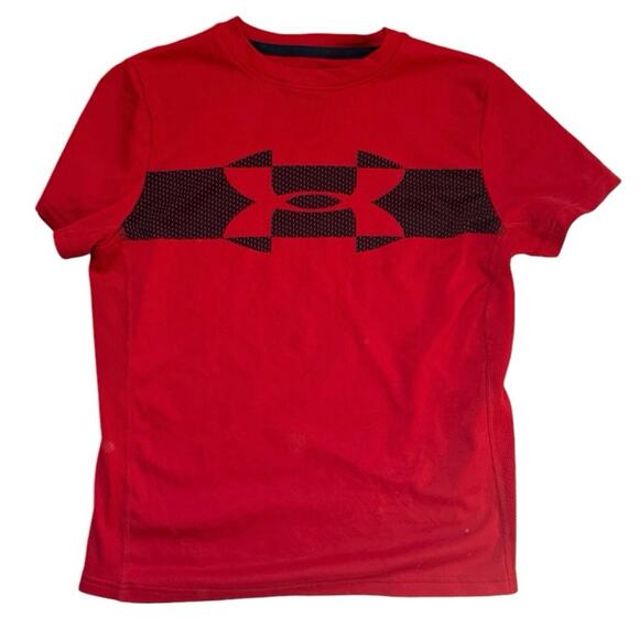 Under Armour Red Short-Sleeve Tee - Youth Medium (YMD) - Picture 1 of 5